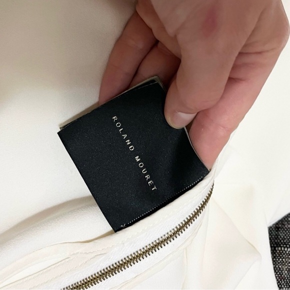 Roland Mouret White Midi Dress size 4 - Picture 5 of 9